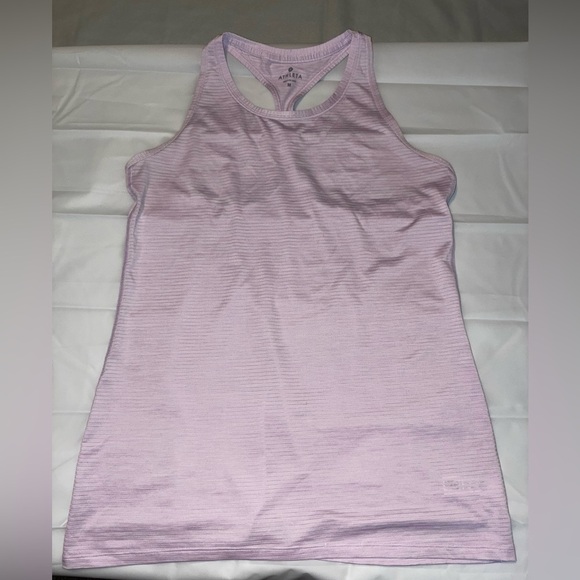 Athleta Sheer Racer Back Athletic Tank Top Size M Work out Dance Movement - Picture 5 of 9